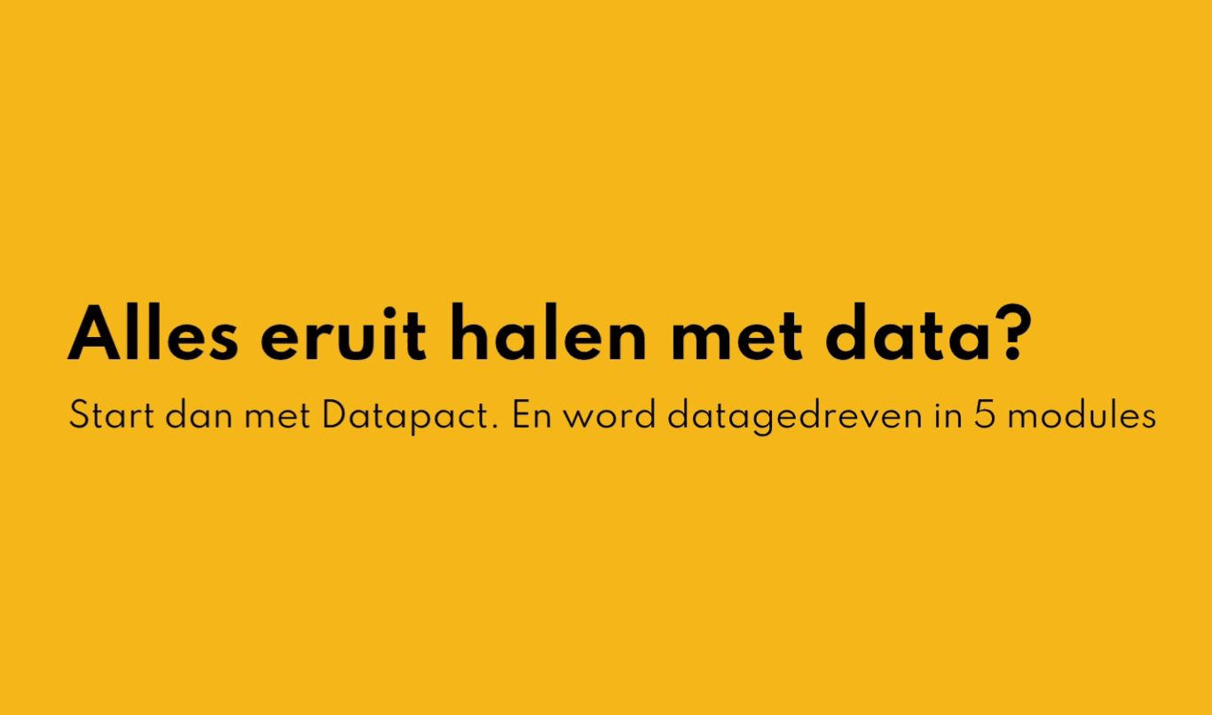 Alles eruit halen met data?